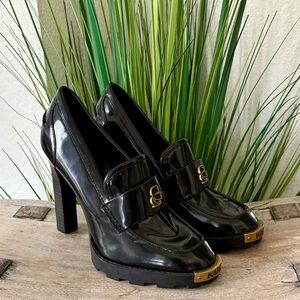 Karl Lagerfeld Paris Virna Black Patent High Heel